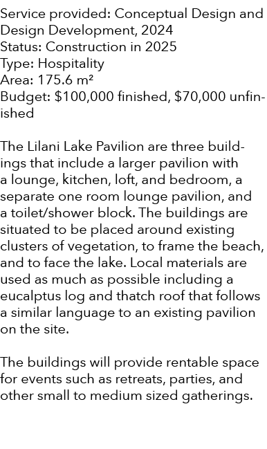 Service provided: Conceptual Design and Design Development, 2024 Status: Construction in 2025 Type: Hospitality Area:...